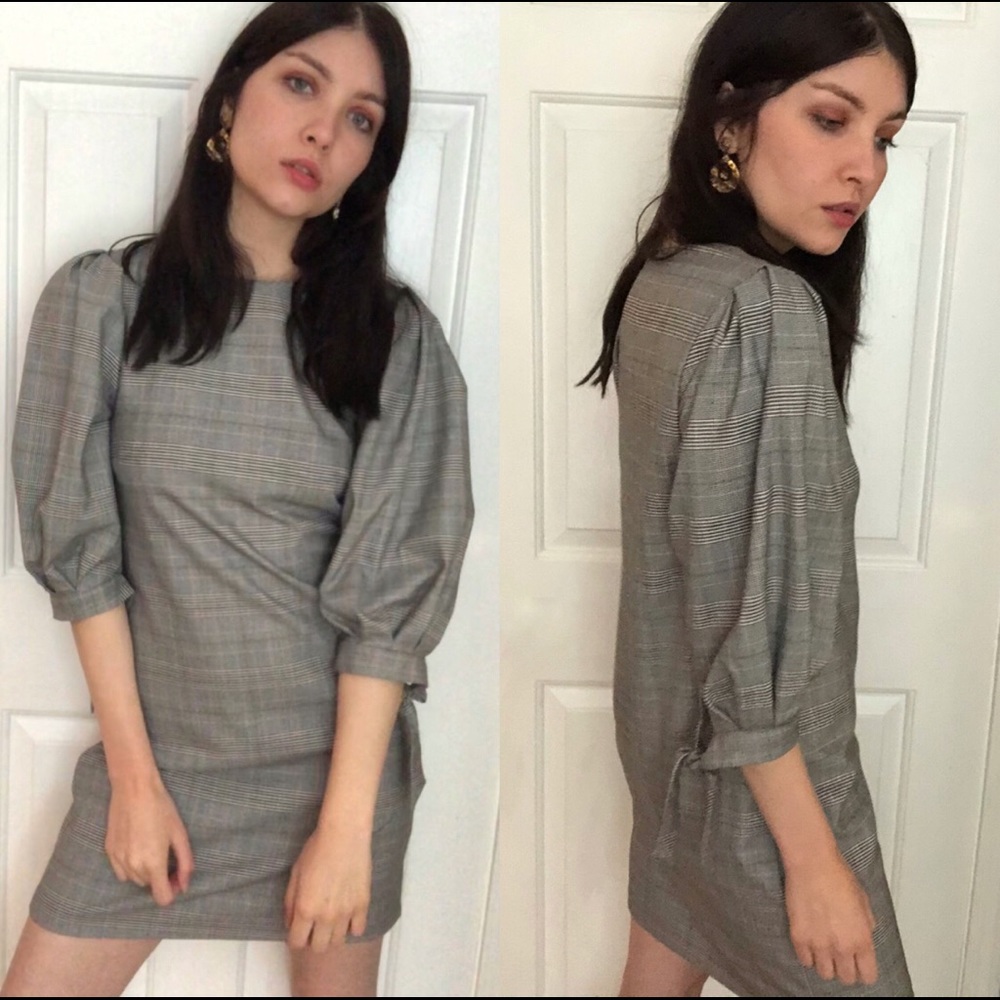 H&M Plaid Shift Dress